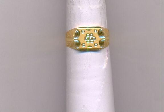 GOLD RING GENTS PLAIN FANCY