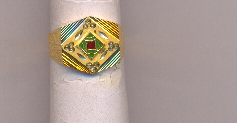 GOLD RING GENTS PLAIN FANCY