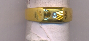 GOLD RING GENTS PLAIN FANCY