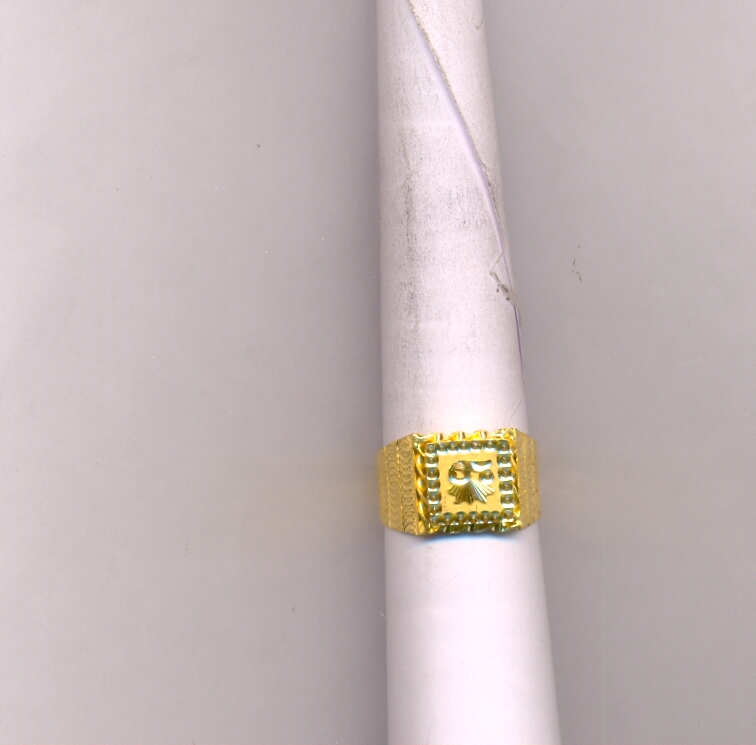 GOLD RING GENTS PLAIN FANCY