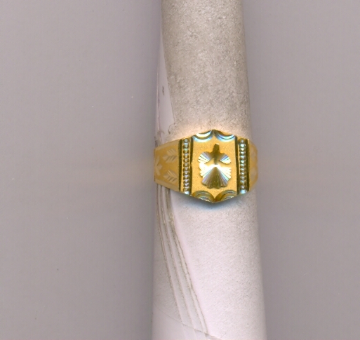 GOLD RING GENTS PLAIN FANCY