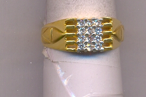 GOLD RING GENTS PLAIN FANCY