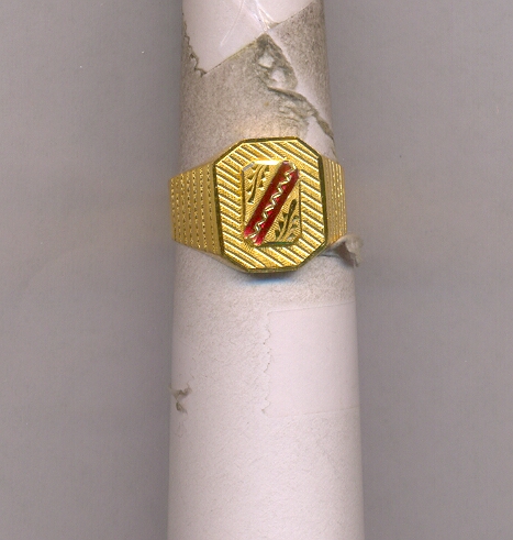 GOLD RING GENTS PLAIN FANCY