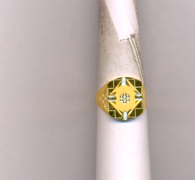 GOLD RING GENTS PLAIN FANCY