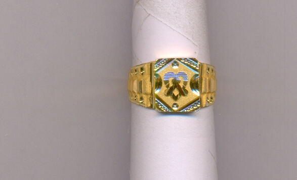 GOLD RING GENTS PLAIN FANCY