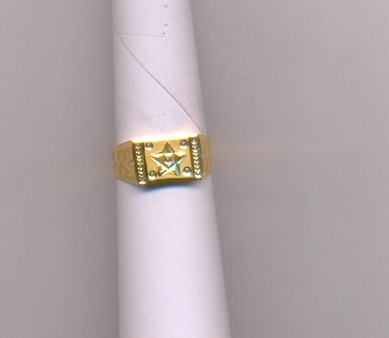 GOLD RING GENTS PLAIN FANCY