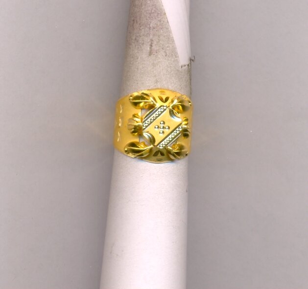 GOLD RING GENTS PLAIN FANCY