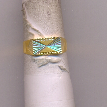GOLD RING GENTS PLAIN FANCY
