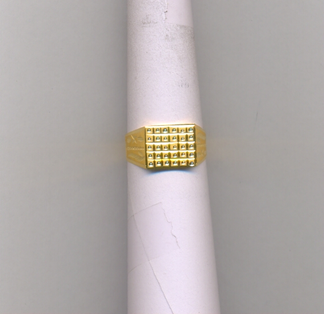 GOLD RING GENTS PLAIN FANCY