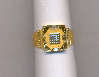 GOLD RING GENTS PLAIN FANCY