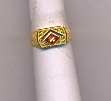 GOLD RING GENTS PLAIN FANCY