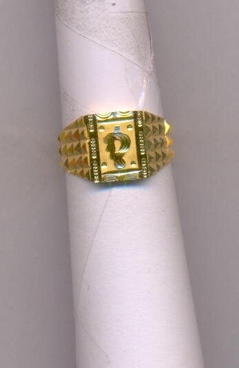 GOLD RING GENTS PLAIN FANCY
