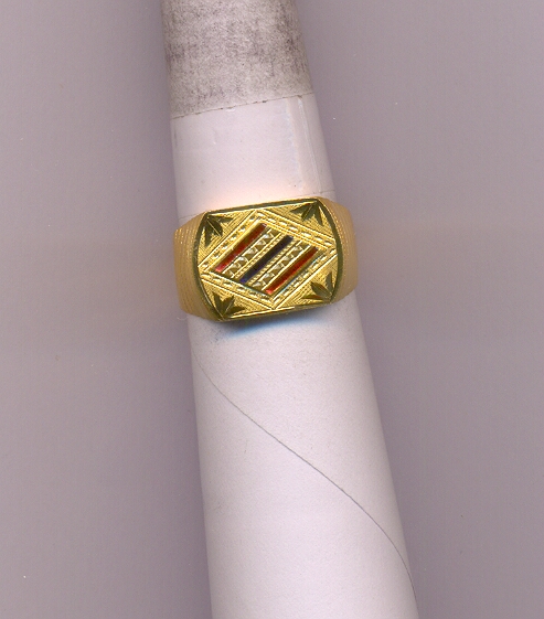 GOLD RING GENTS PLAIN FANCY