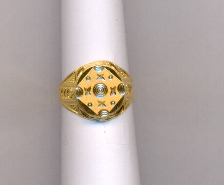 GOLD RING GENTS PLAIN FANCY