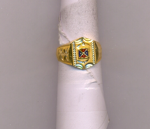 GOLD RING GENTS PLAIN FANCY