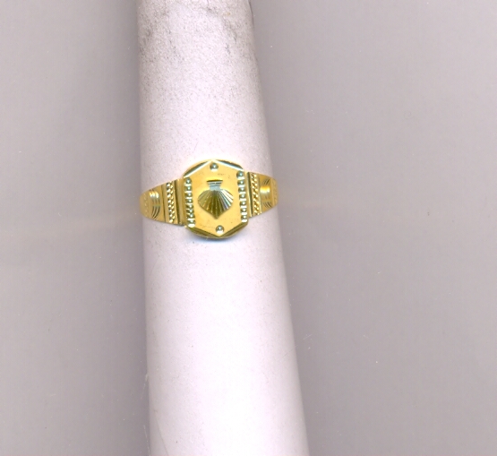 GOLD RING GENTS PLAIN FANCY