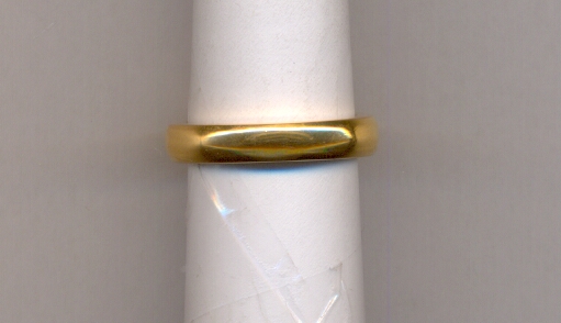 GOLD RING GENTS PLAIN FANCY