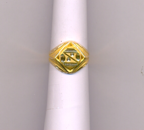 GOLD RING GENTS PLAIN FANCY