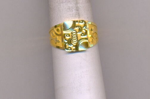 GOLD RING GENTS PLAIN FANCY