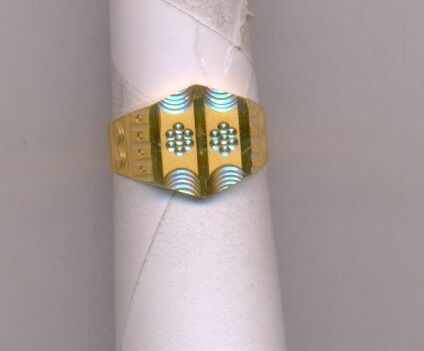 GOLD RING GENTS PLAIN FANCY