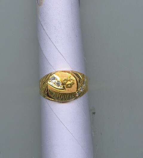 GOLD RING GENTS PLAIN FANCY