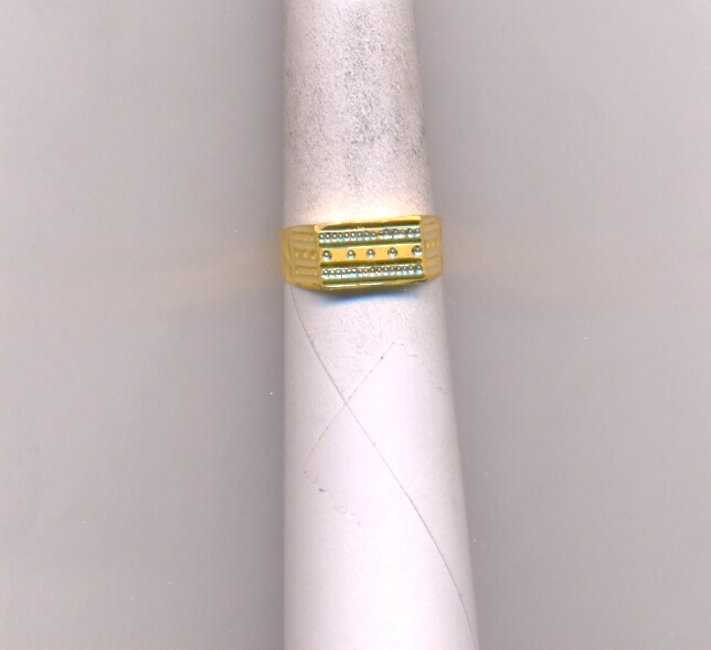 GOLD RING GENTS PLAIN FANCY
