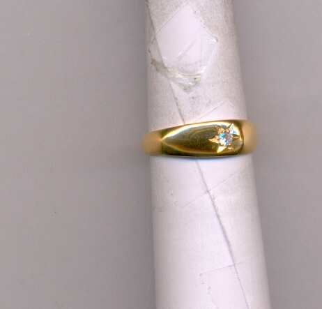 GOLD RING GENTS PLAIN FANCY