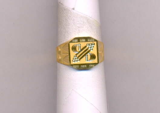 GOLD RING GENTS PLAIN FANCY