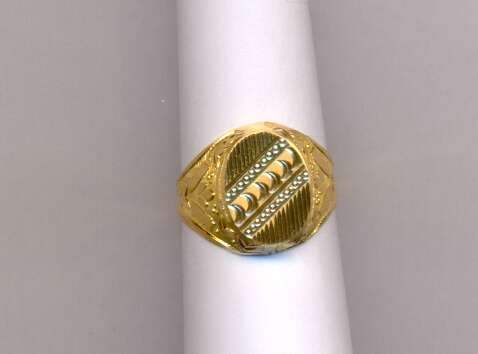 GOLD RING GENTS PLAIN FANCY