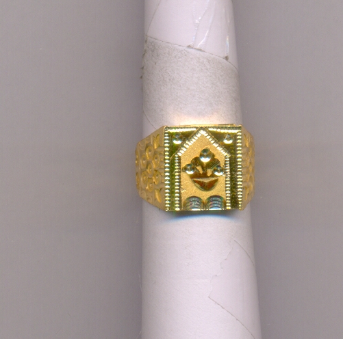 GOLD RING GENTS PLAIN FANCY