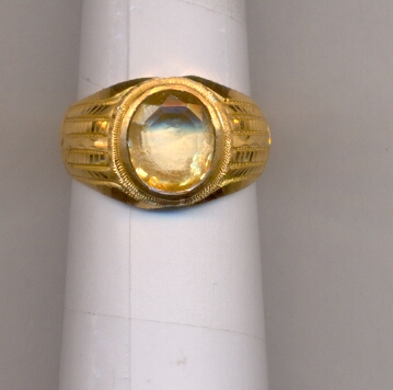 GOLD RING GENTS PLAIN FANCY