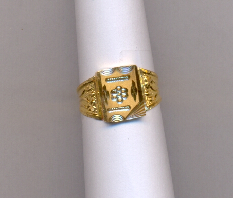 GOLD RING GENTS PLAIN FANCY