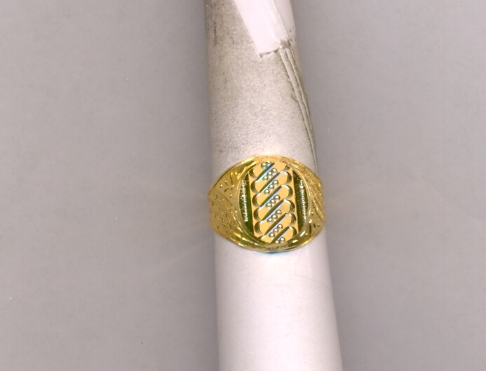 GOLD RING GENTS PLAIN FANCY