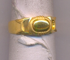 GOLD RING GENTS PLAIN FANCY