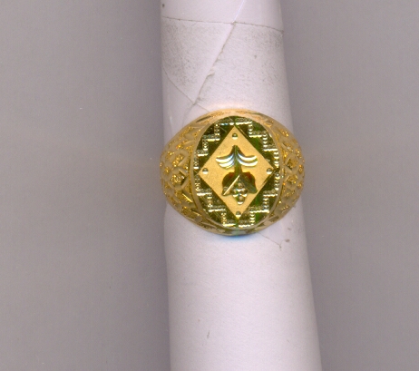 GOLD RING GENTS PLAIN FANCY