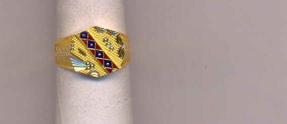 GOLD RING GENTS PLAIN FANCY
