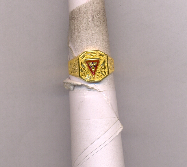 GOLD RING GENTS PLAIN FANCY
