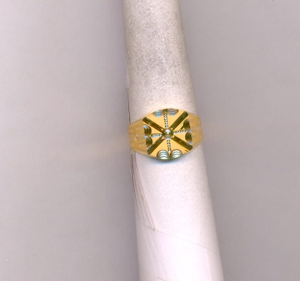 GOLD RING GENTS PLAIN FANCY