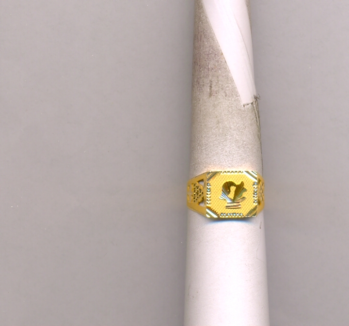 GOLD RING GENTS PLAIN FANCY
