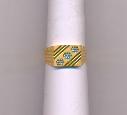 GOLD RING GENTS PLAIN FANCY