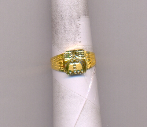 GOLD RING GENTS PLAIN FANCY