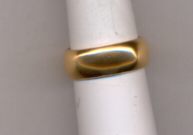 GOLD RING GENTS PLAIN FANCY