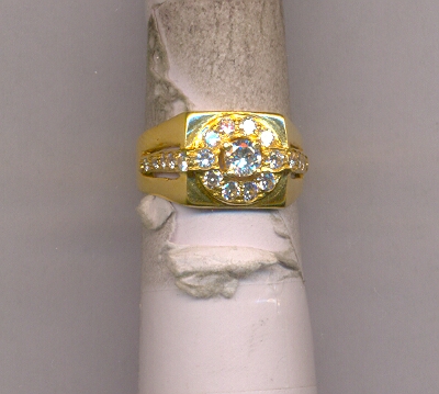 GOLD RING GENTS PLAIN FANCY