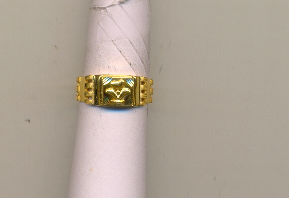 GOLD RING GENTS PLAIN FANCY