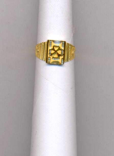 GOLD RING GENTS PLAIN FANCY