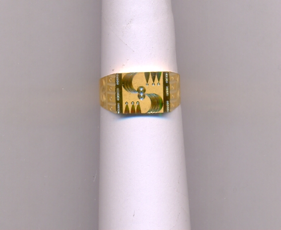 GOLD RING GENTS PLAIN FANCY