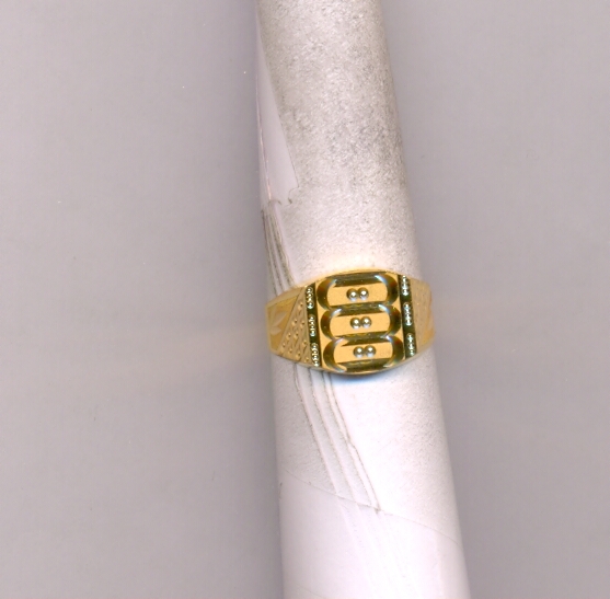 GOLD RING GENTS PLAIN FANCY