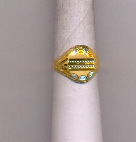 GOLD RING GENTS PLAIN FANCY