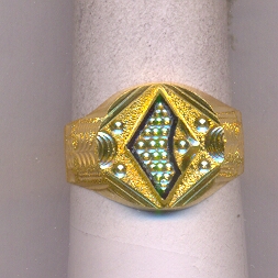 GOLD RING GENTS PLAIN FANCY
