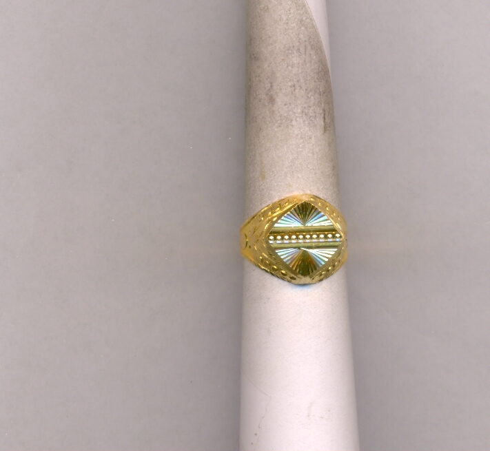 GOLD RING GENTS PLAIN FANCY